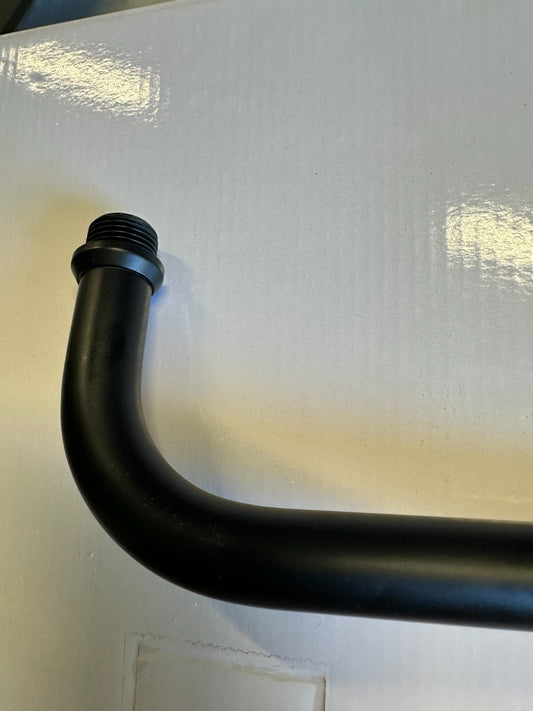 Signature Hardware 12” L-Shaped Shower Arm - Less Flange- MATTE BLACK