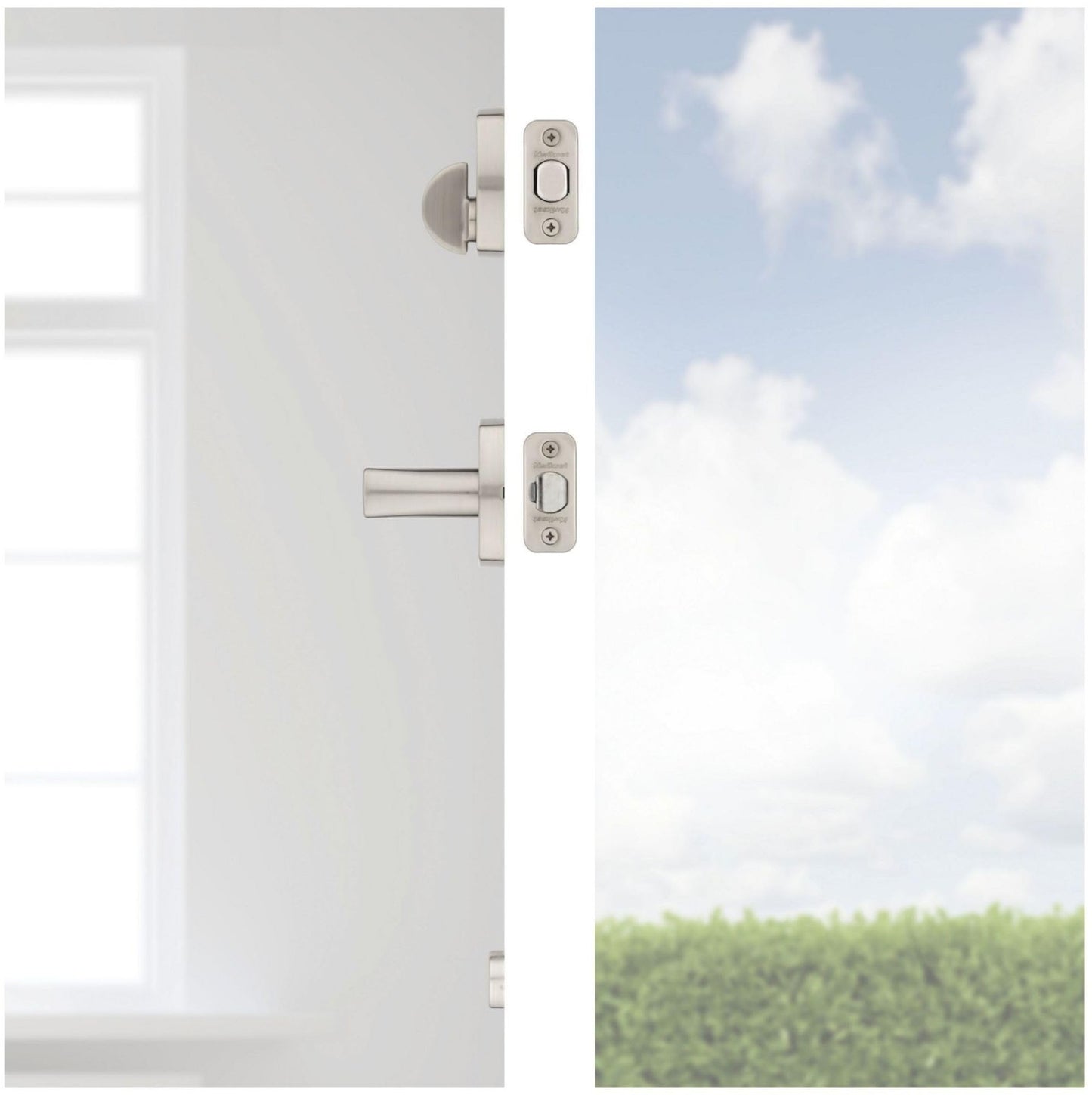 Kwikset 971TPLMDT-15 Single Cylinder Interior Tripoli Lever Trim Satin Nickel