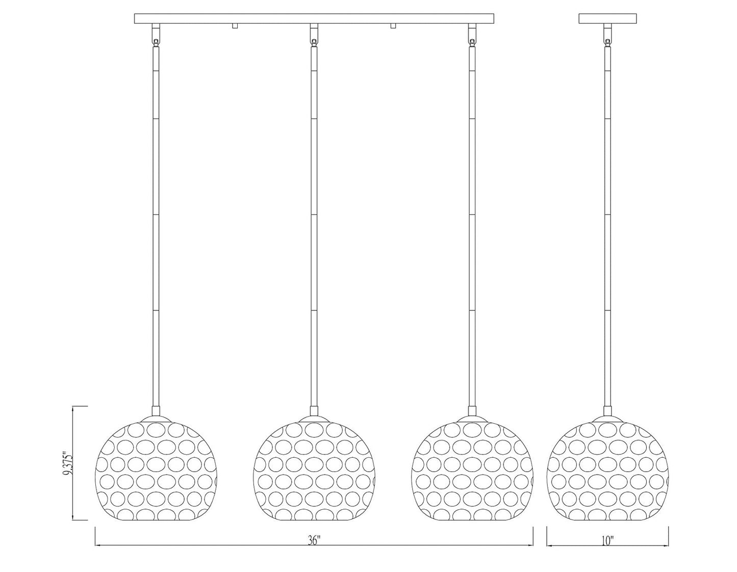 Z-Lite 3 Light Island/Billiard 490P10-3L-BN, Nickel