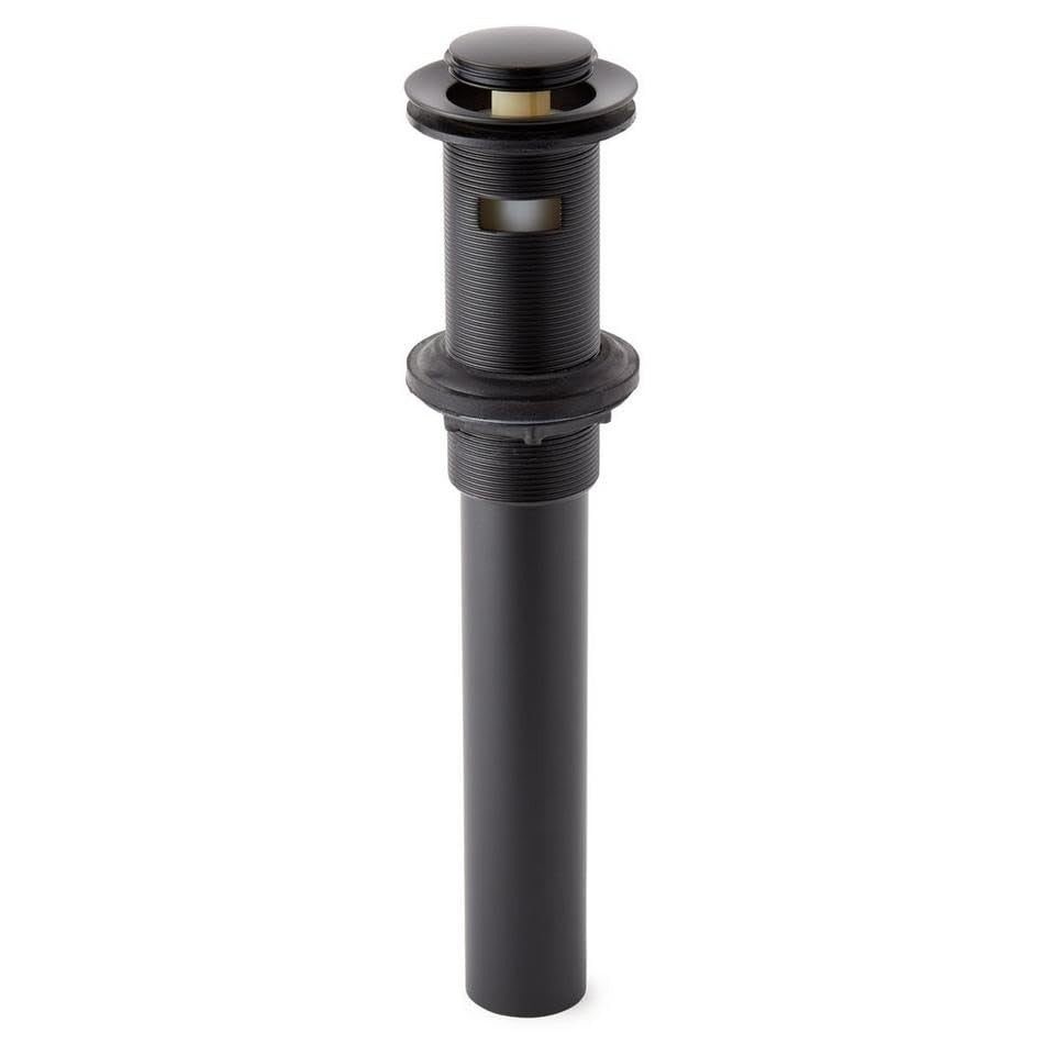 Signature Hardware 940815 Extended Press1-1/2" PopUp Drain Overflow Brushed Gold