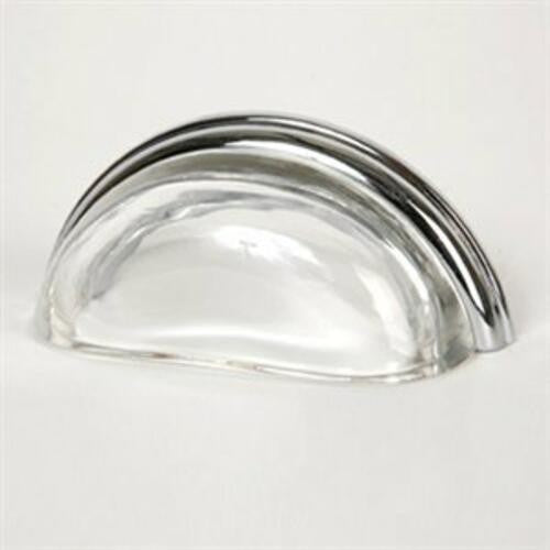 Lews Hardware 26-201 Glass Bin Pull 3 Inch Center to Center Cup Cabinet Pull