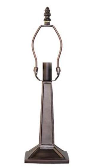 One Light Table Base Hardware Mahogany Bronze Meyda Tiffany from Mission collec