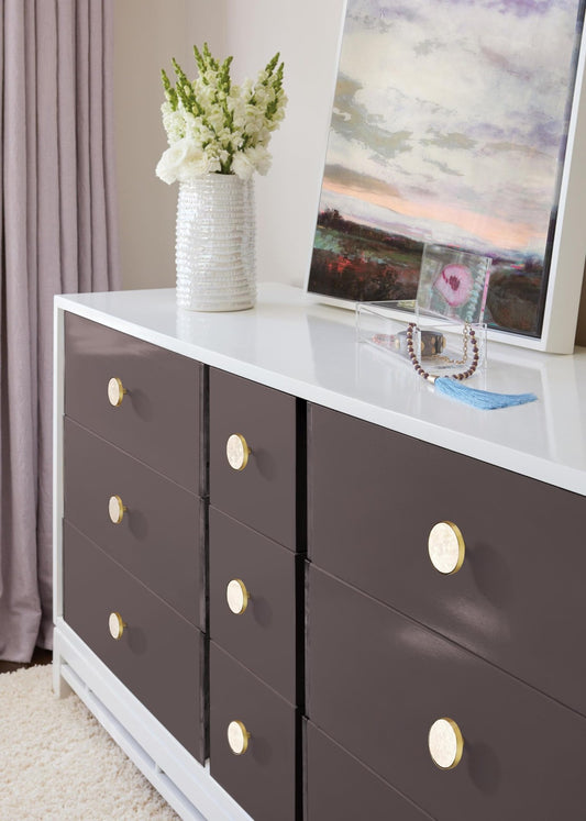 Amerock 2PK36972MOP Accents Round Cabinet Knob Gold/Mother of Pearl