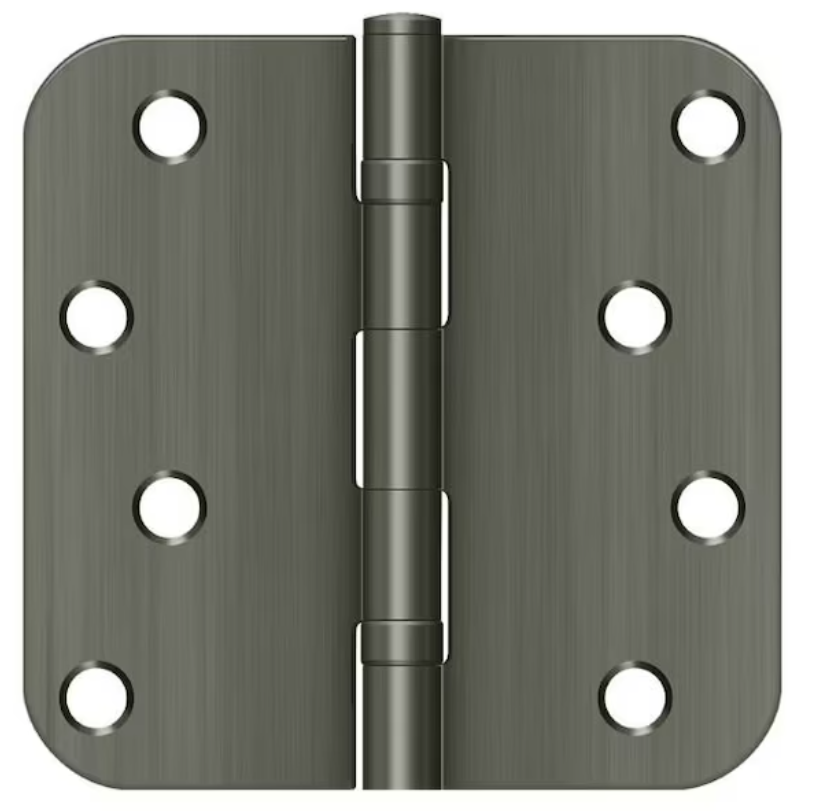 Deltana 4 x 4 Antique Nickel Door and Butt Hinge (Pair) - S44R5BB15A