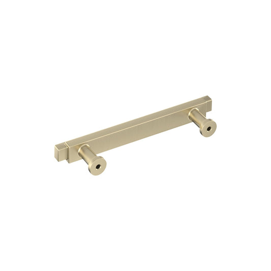 Amerock BP36991MBR Gilderoy 3-3/4" C2C Bar Cabinet Pull - Brushed Gold
