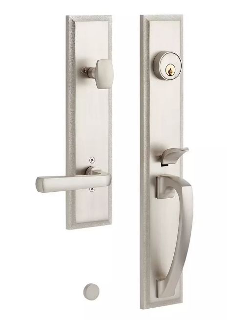 Signature Hardware 552085SN MNG-EXTR-5002- Brass Entry Door Set - No Backset -LH