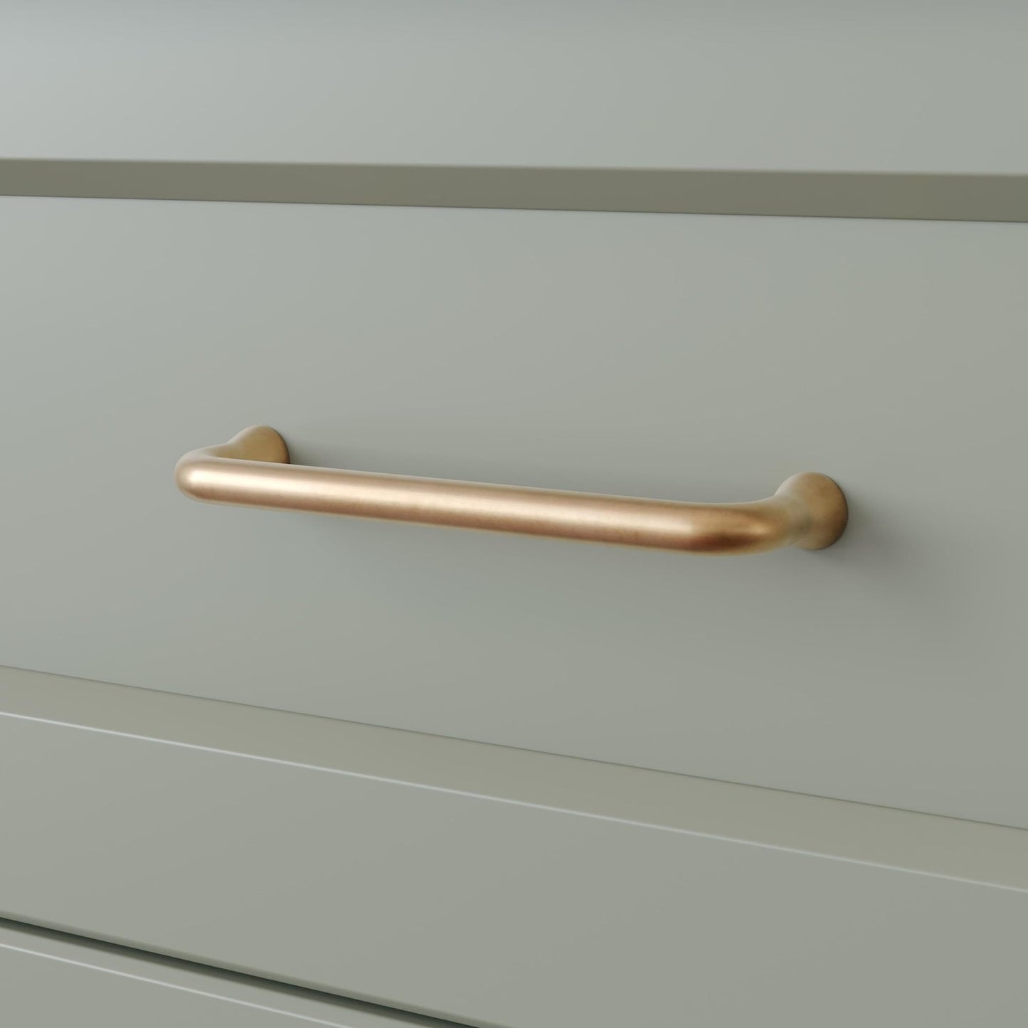 Signature Hardware SH551072AB Orvin 5-1/8" C2C Handle Cabinet Pull Antique Brass