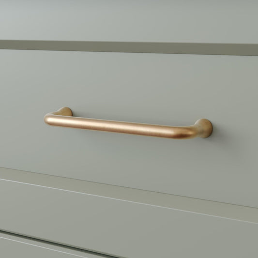 Signature Hardware SH551072AB Orvin 5-1/8" C2C Handle Cabinet Pull Antique Brass
