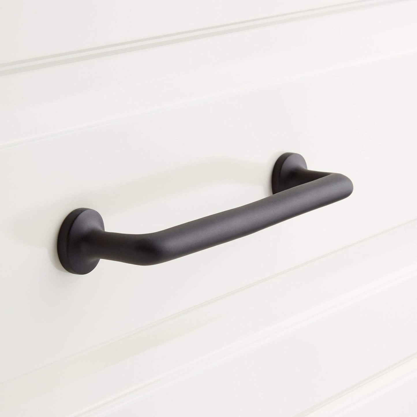 Signature Hardware SH553008-SBLK Belfast 4" Handle Cabinet Pull - Matte Black