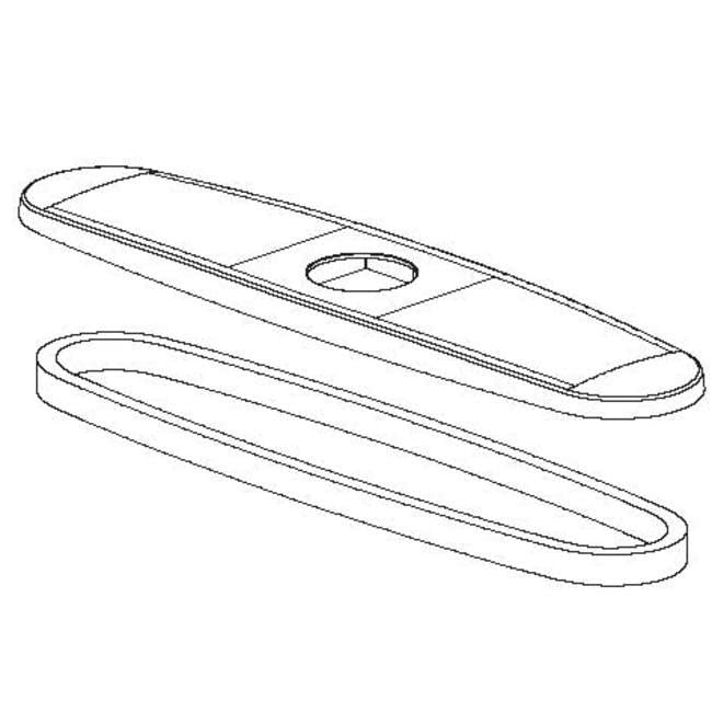 PROFLO OBPF15Y0262700 Escutcheon Plate for PFXC7512 - Polished Chrome