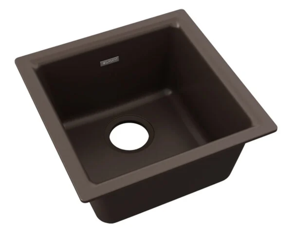 Elkay ELG1616MC0 Quartz Classic 15 3/4 Inch Single Bowl Dual Mount Bar Sink