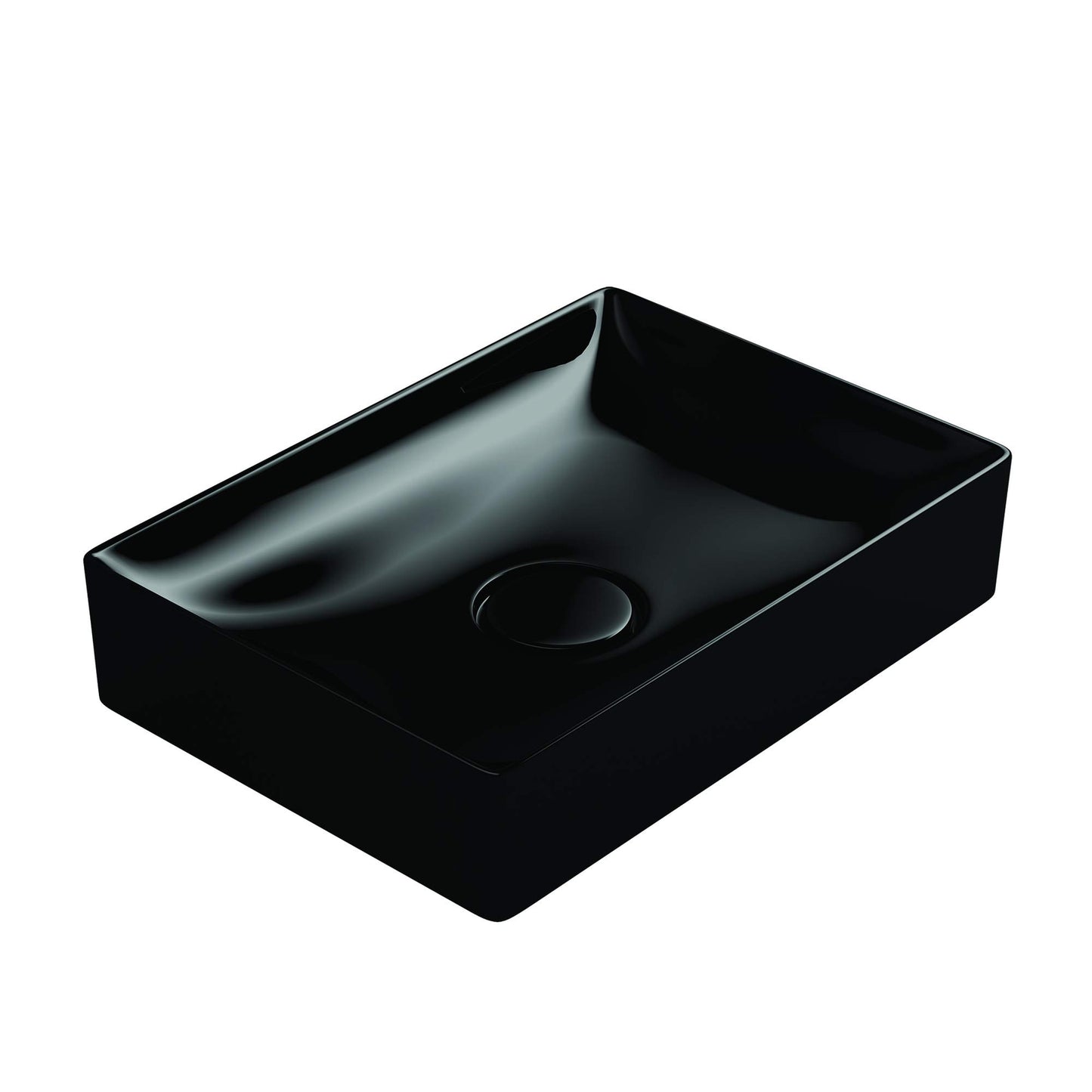 WS Bath Collection Vision 6050BG Ceramic Above Counter Rectangular Bathroom Sink
