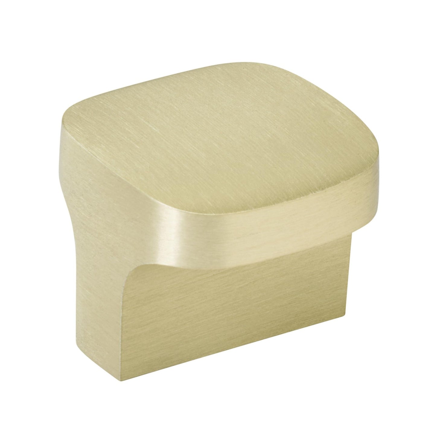 Amerock BP37250BB Hampden 1-1/4 Inch Square Cabinet Knob - Matte Gold