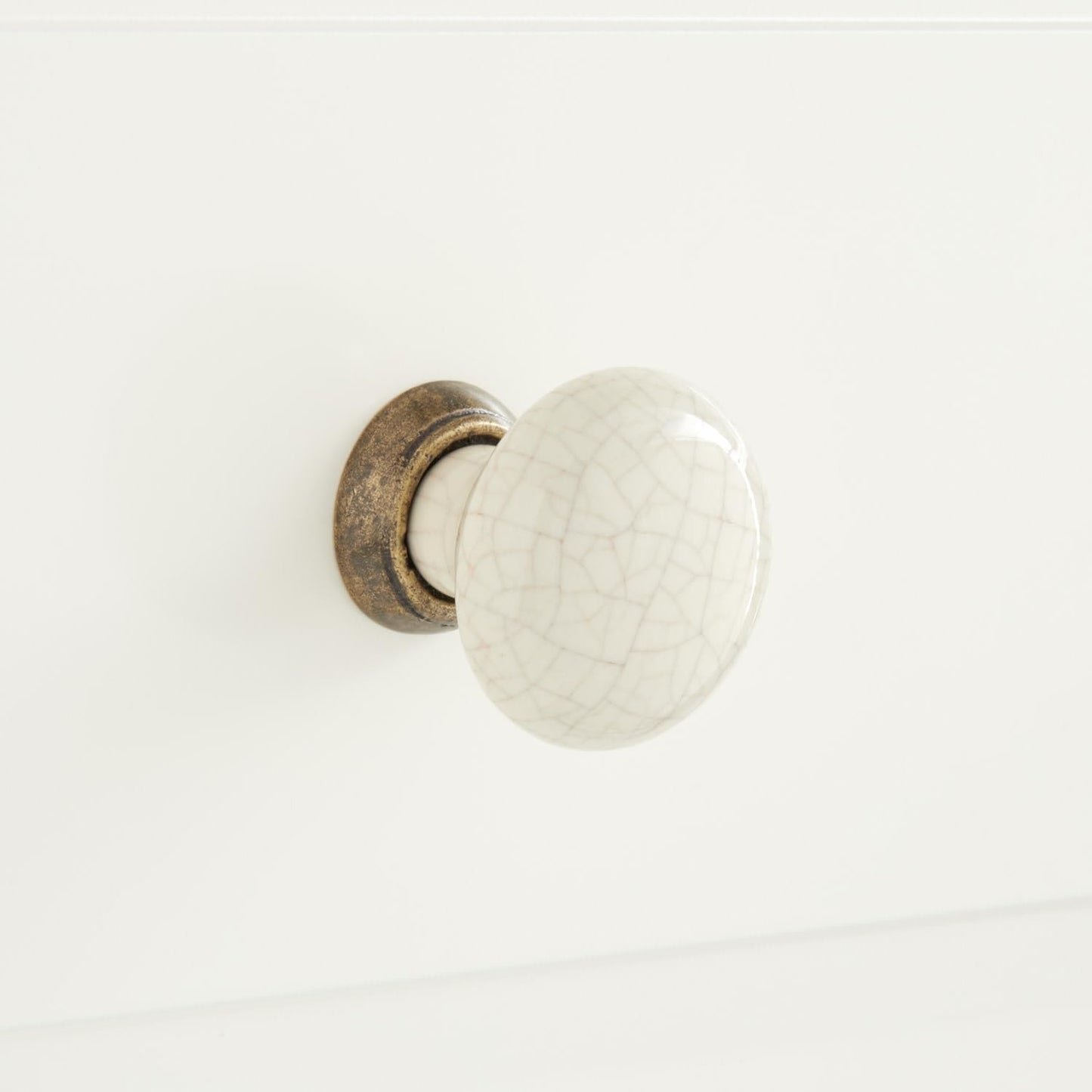 Signature Hardware Z-3622-CC-ENGBZ Broward Mushroom Cabinet Knob-Cream/Bronze