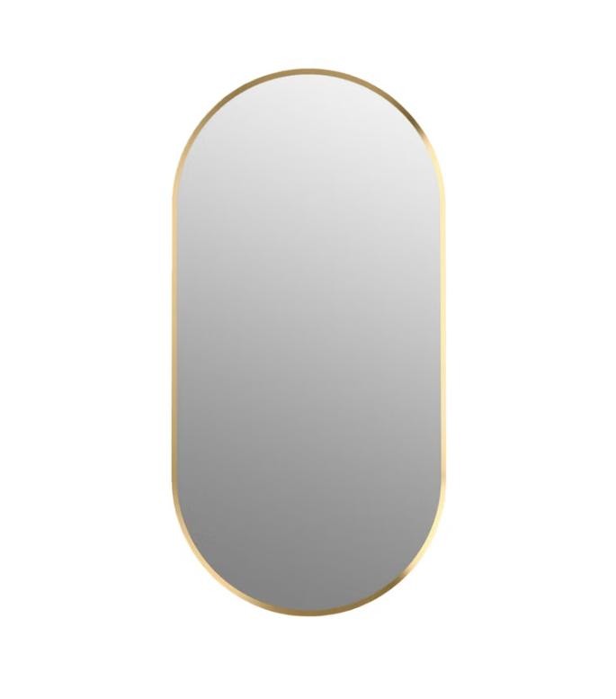Kohler REC32986-BGL Orime 20" x 40" Capsule Framed Mirror - Gold