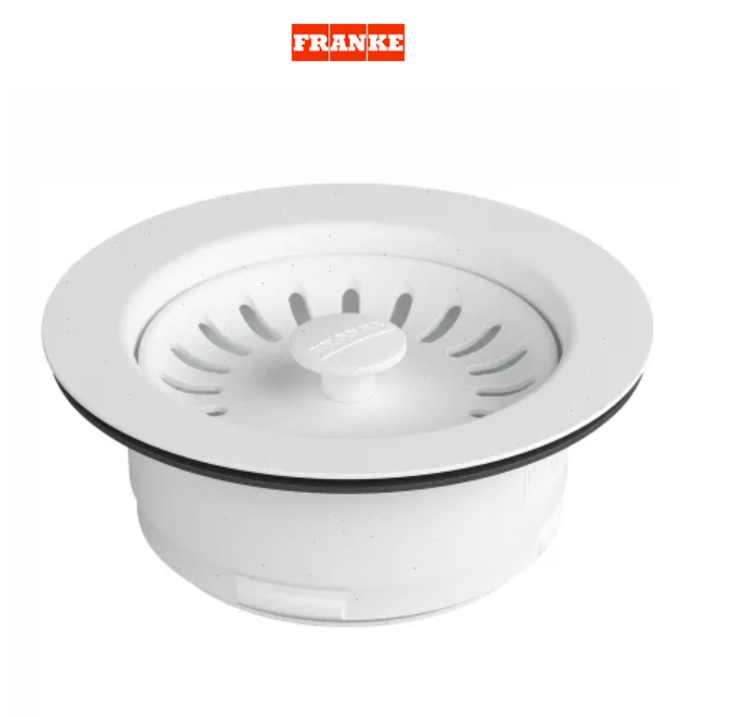 Franke WD-900-PWT Colorline 4-1/2ā Wide Garbage Disposal Flange Kit Polar White
