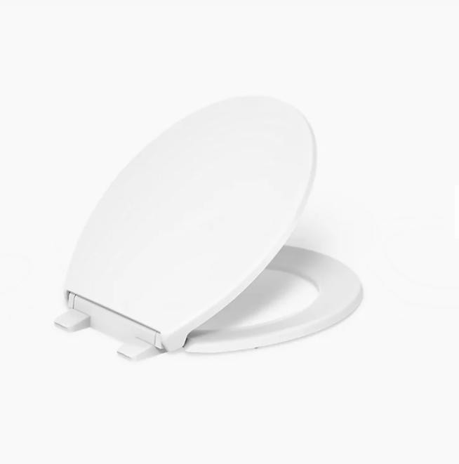 Kohler Layne R35828-A-0 Quiet-Close™ round-front toilet seat White