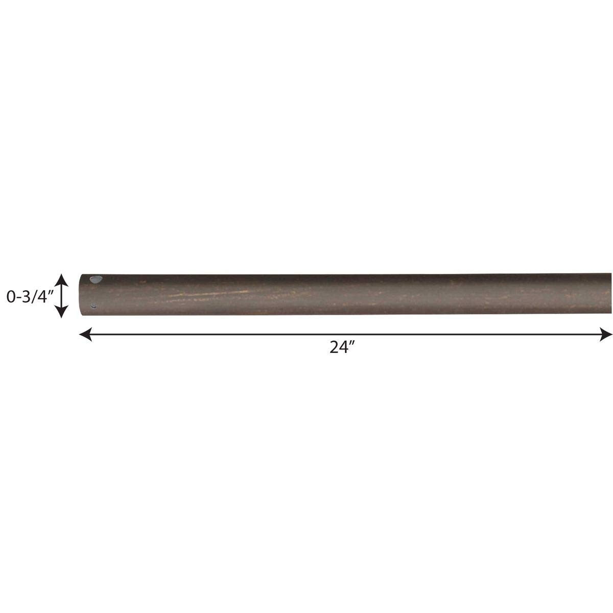 Progress Lighting P2605-20 AirPro Ceiling Fan Steel Downrod, 24", Antique Bronze
