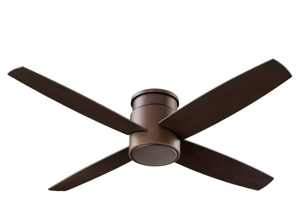 Oxygen Lighting Oslo Hugger 52" Indoor Fan, Bronze, No Light Kit - 3-102-22