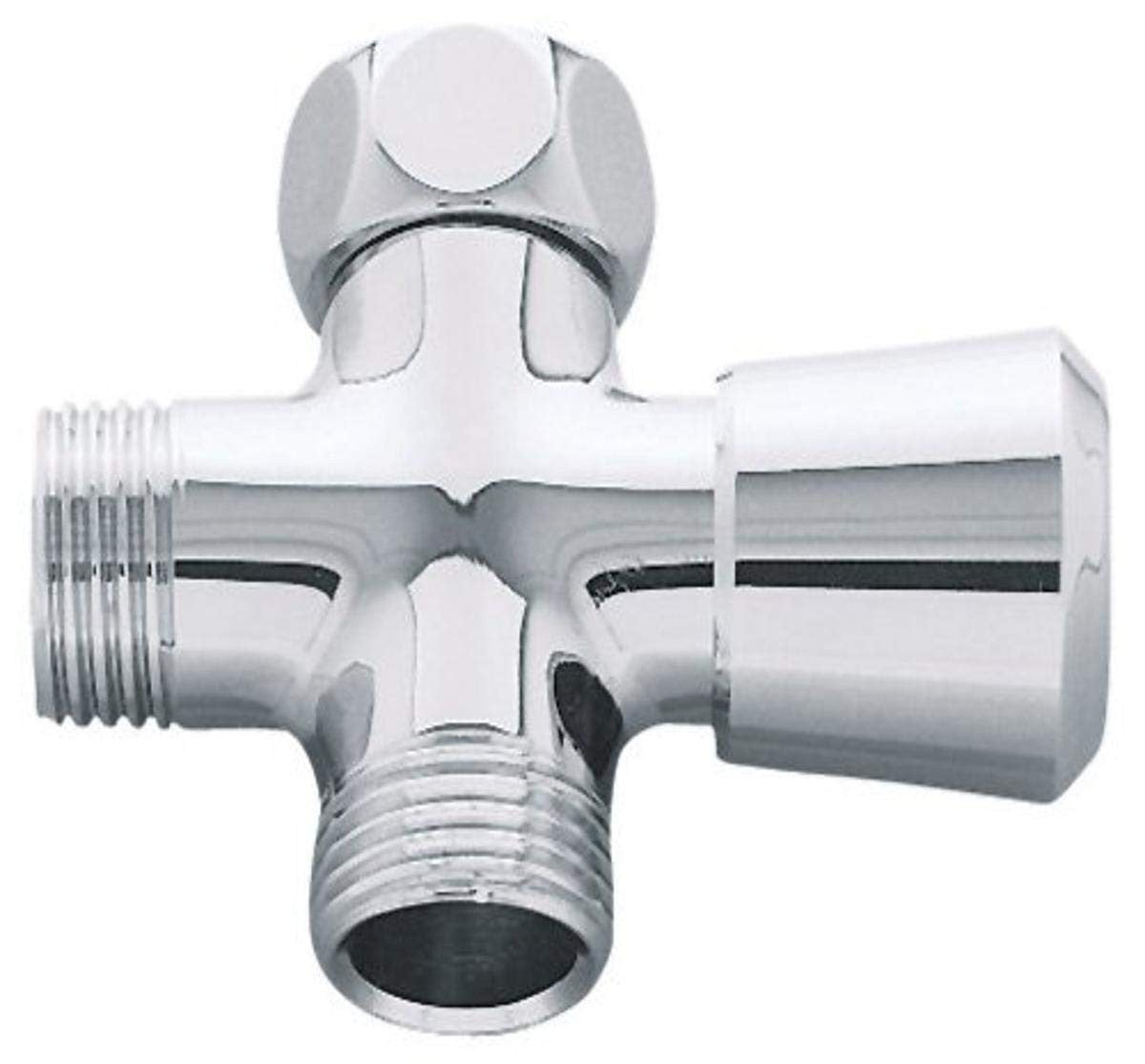 GROHE 28036000 Shower Arm Diverter with 1/2" Connections - Chrome