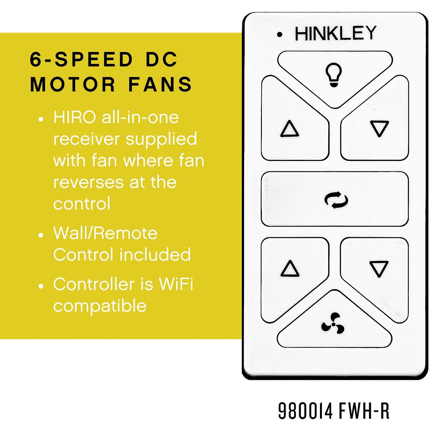 Hinkley 900752 Hover 52" Indoor/Outdoor Ceiling Fan w/Light+Remote-White