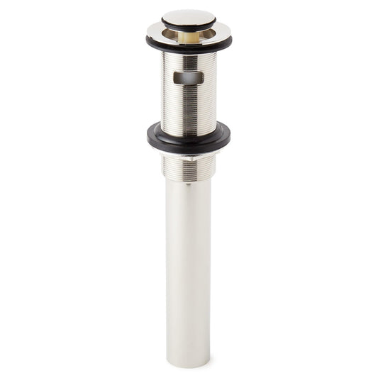 Signature Hardware 940815 Extended Press1-1/2" PopUp Drain Overflow Brushed Gold