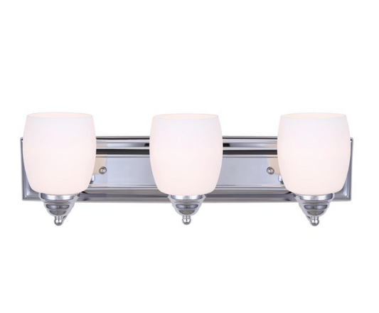 Canarm IVL259A03 Chrome Griffin 3-Light 24"W Bathroom Vanity Light