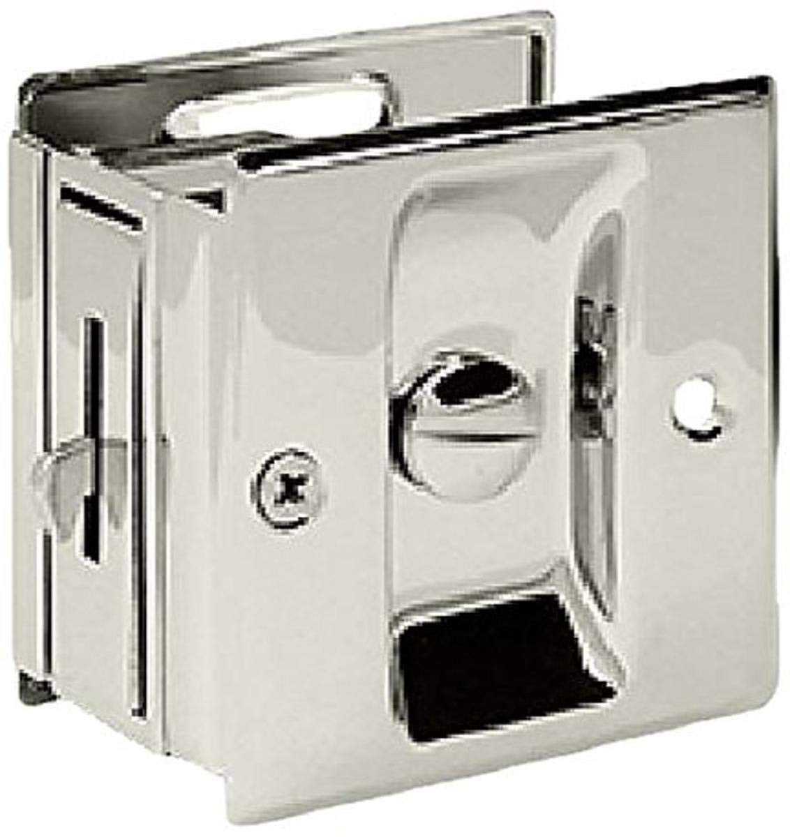 Deltana SDL25U14 2 1/2-Inch x 2 3/4-Inch Privacy Pocket Locks Polished Nickel