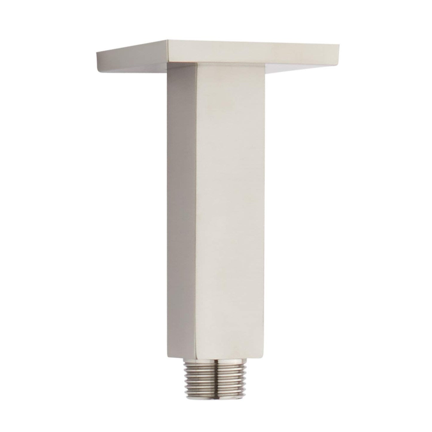 Signature Hardware SHRSC40SZBN 4" Square Ceiling Mounted Shower Arm & Flange BN