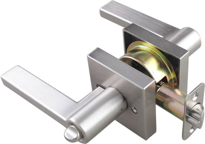 Miseno MLK1022 Lorton Flat Bar Keyed Entry Door Lever Set - Matte Black