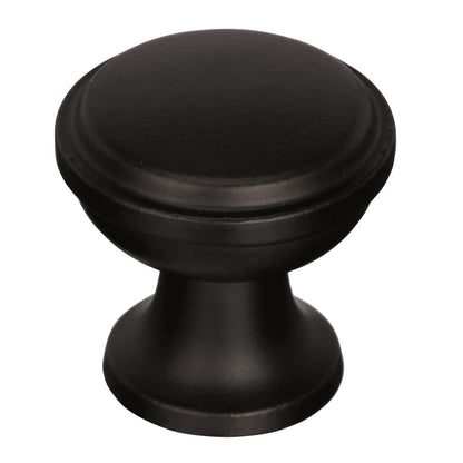 Amerock BP53718BBP Westerly Cabinet Knob Black Bronze 1-3/16" Diameter