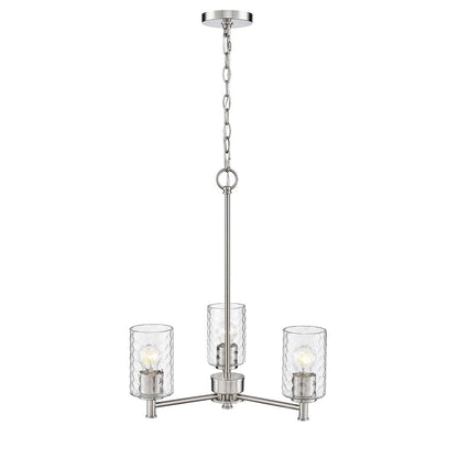 Millennium Lighting 9213 Ashli 3 Light 20" Wide Chandelier - Brushed Nickel
