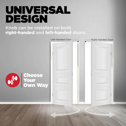 Kwikset Tylo Entry Door Knob, Keyed Handle Exterior Doorknob, Satin Chrome,