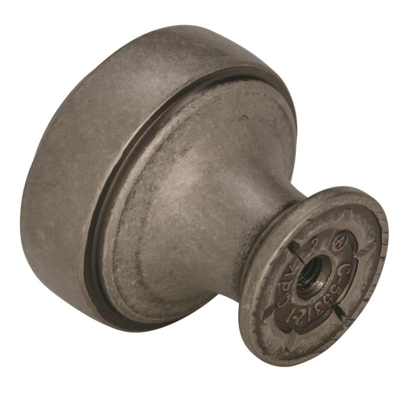 Amerock - HIGHLAND RIDGE Mushroom Cabinet Knob - 1-3/16" - Aged Pewter