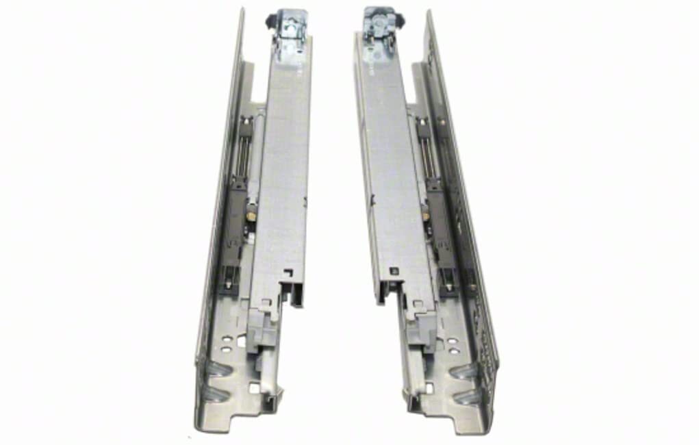 BLUM 563H3810B Tandem Plus Blumotion 15"Drawer Runner Pair for Face Frame Silver