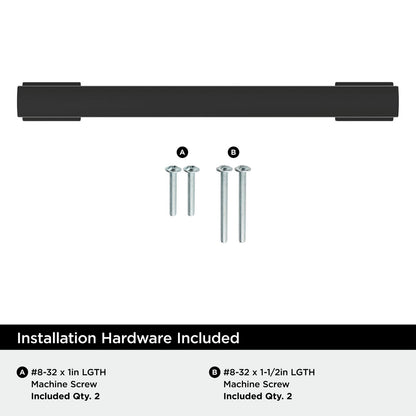 Amerock 37092ORB Triomphe 5-1/16" C2C Bar Cabinet Pull Brushed Oil Rubbed Bronze