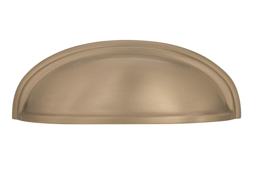 Amerock - Ashby Cup Pull - 3 or 4 in center to center - Golden Champagne