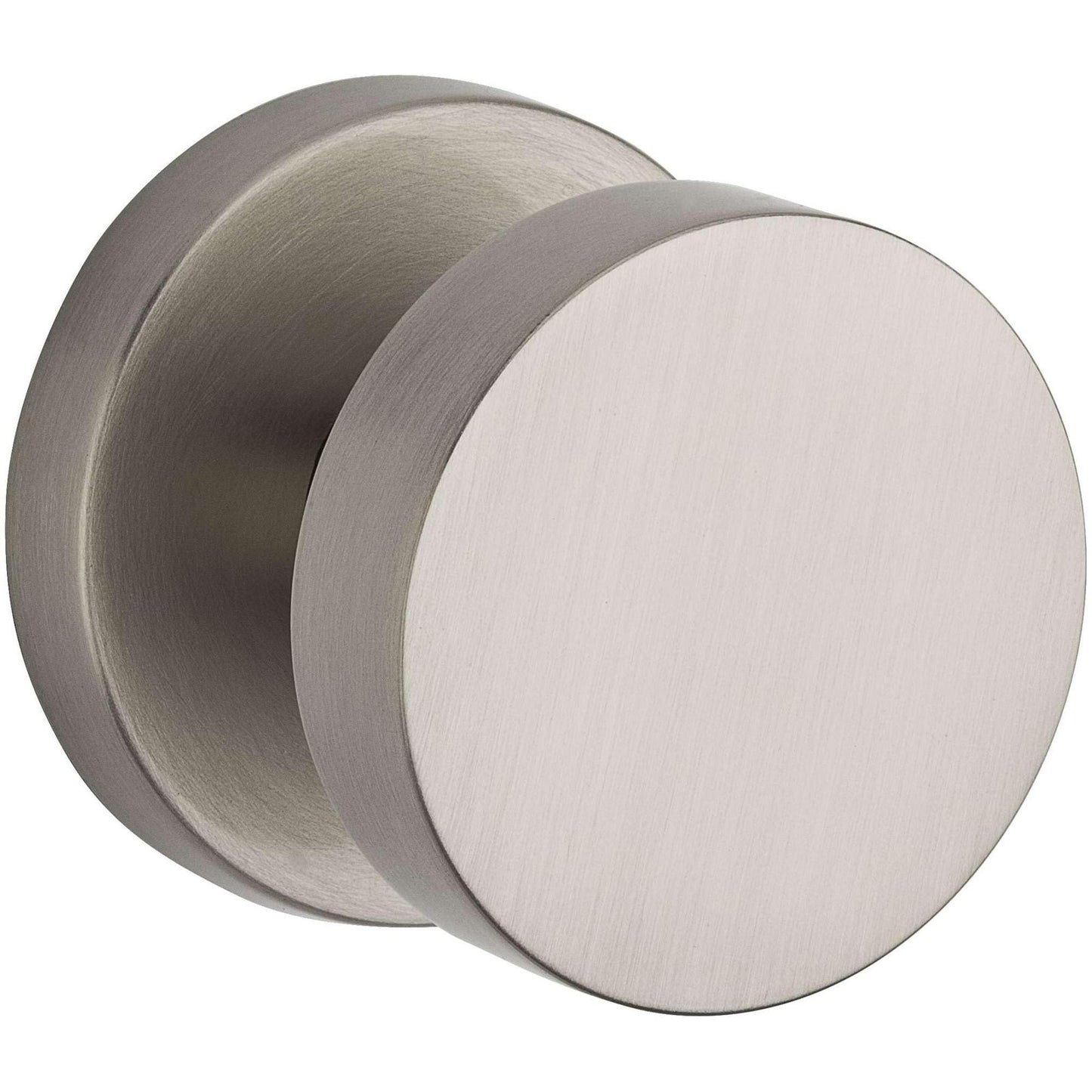 Baldwin HD.CON.CRR.150 Modern Single Dummy Door Knob Round Rose Satin Nickel