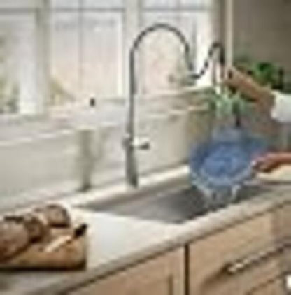Kohler R38475-LVS Haku Pull-Down Kitchen Faucet, Stainless Finish, Sweep Spray