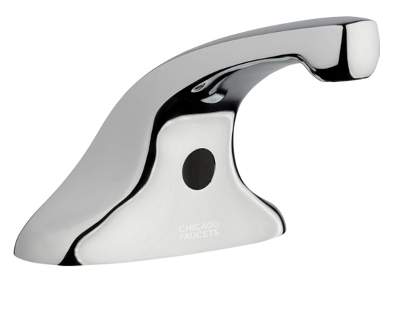 Chicago Faucets EVR-A12A-13ABCP Touchless Bathroom Sink Faucet , Polished Chrome