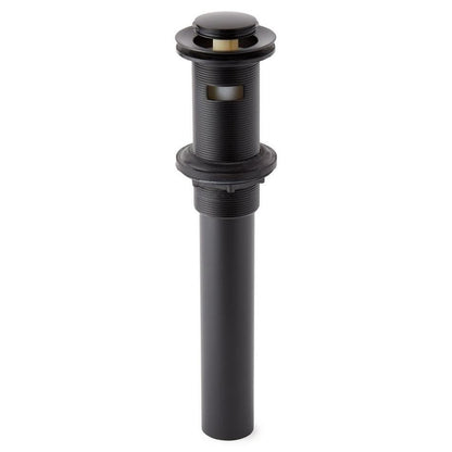 Signature Hardware 940815 Extended Press1-1/2" PopUp Drain Overflow Brushed Gold