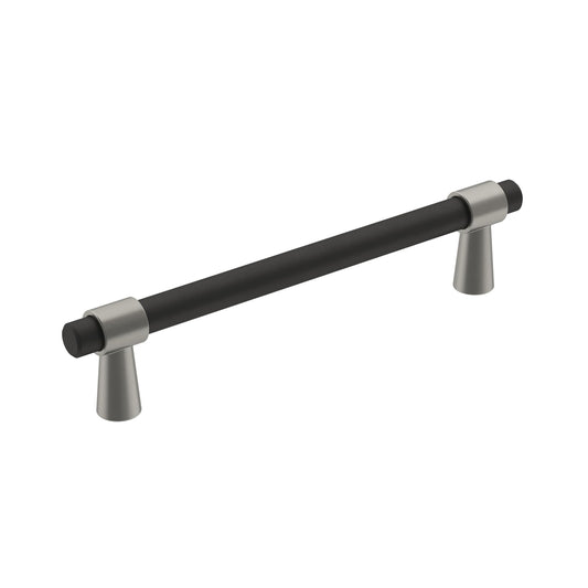 Amerock BP36859FBG10 Mergence Cabinet Pull Matte Black/Satin Nickel 5-1/16" C2C