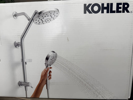 Kohler R38001-G-CP Hydrorail 3-in-1 Shower System Polished Chrome