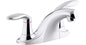 Kohler K15243-4RA-CP Coralais Centerset Bathroom Sink Faucet - Polished Chrome