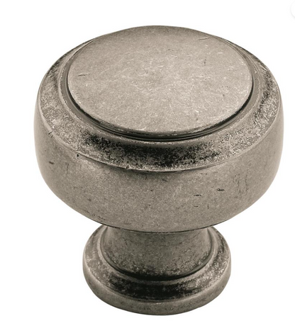Amerock - HIGHLAND RIDGE Mushroom Cabinet Knob - 1-3/16" - Aged Pewter