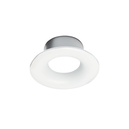 Nora NIOC-1RNBMPW 1" Iolite Can-Less Trim (Matte Powder White, Round Bullnose)