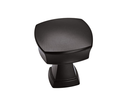 Amerock BP11287FB Cabinet Knob Matte Black 1-1/4" Length Stature
