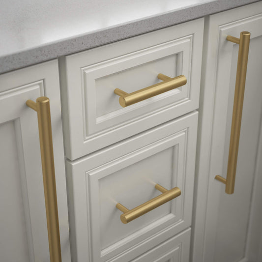 Franklin Brass Cabinet Handles 12" C2C Long Pulls Satin Gold P41890K-117-C