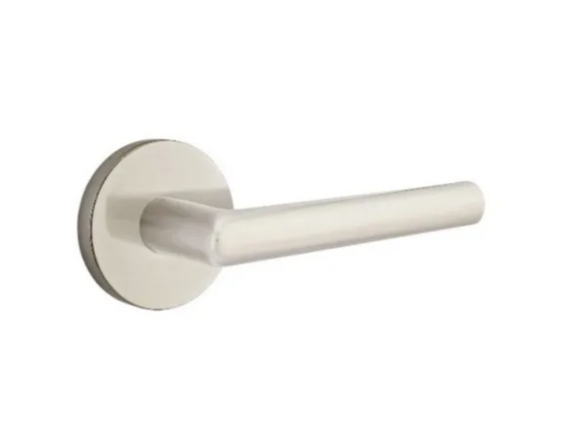 Emtek Stuttgart Right Handed Non-Turning Dummy Door Lever - Satin Nickel