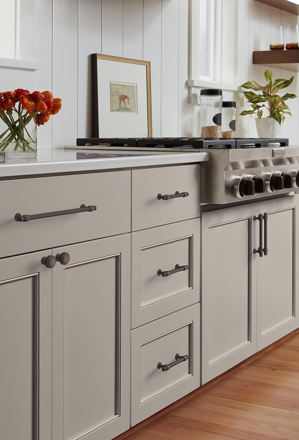 Amerock BP36766ORB Winsome Cabinet Pull Oil Rubbed Bronze 3-3/4" C2C